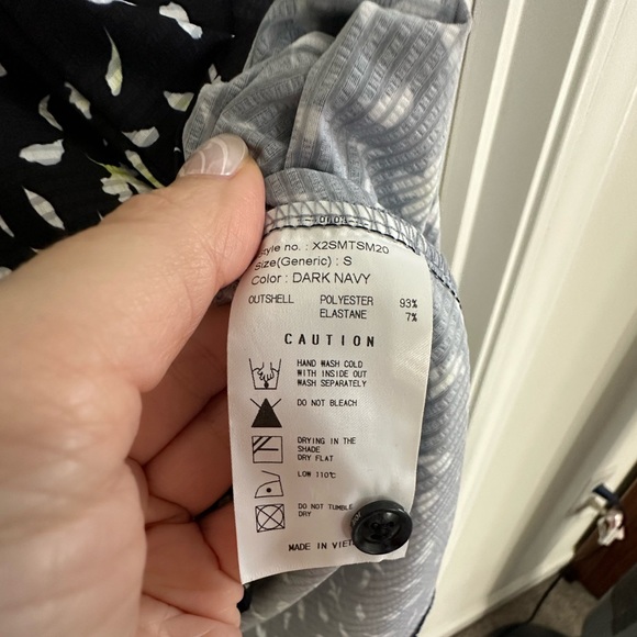 NWT JDX Men’s Nature Pattern Polo Golf Collared Shirt | Men’s Small Black - Picture 4 of 6